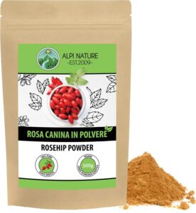 polvere rosa canina essiccata